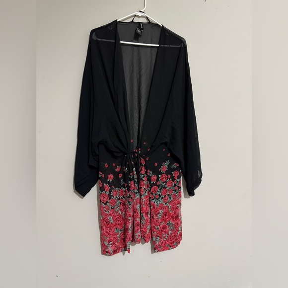 Torrid Black Shiffon Robe - Picture 1 of 6